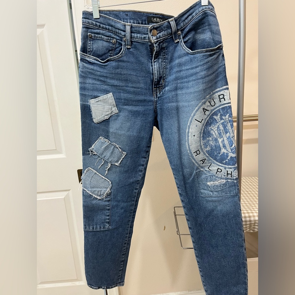 Ralph Lauren Blue Distressed Women’s